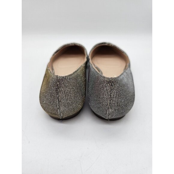 Nina Silver Gold Shimmer Pointed Toe Flats Dressy Glam Women's Size 9M - Picture 9 of 10